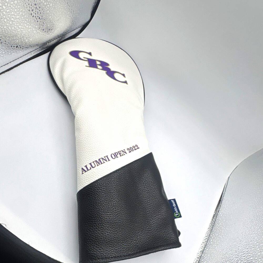 GBC Alumni Open 2022 Golf Wood Headcover Black White Purple 1pc